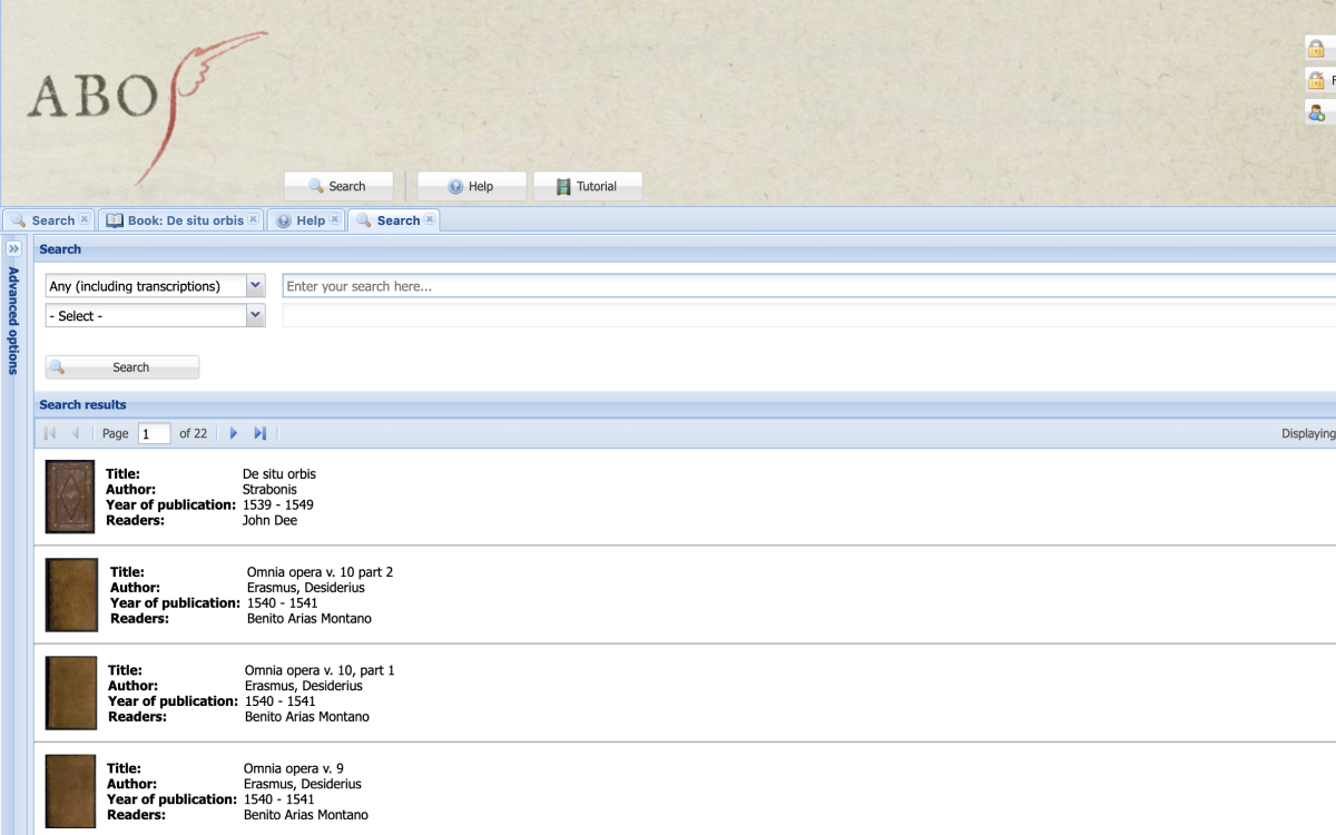 Annotated Books Online screenshot