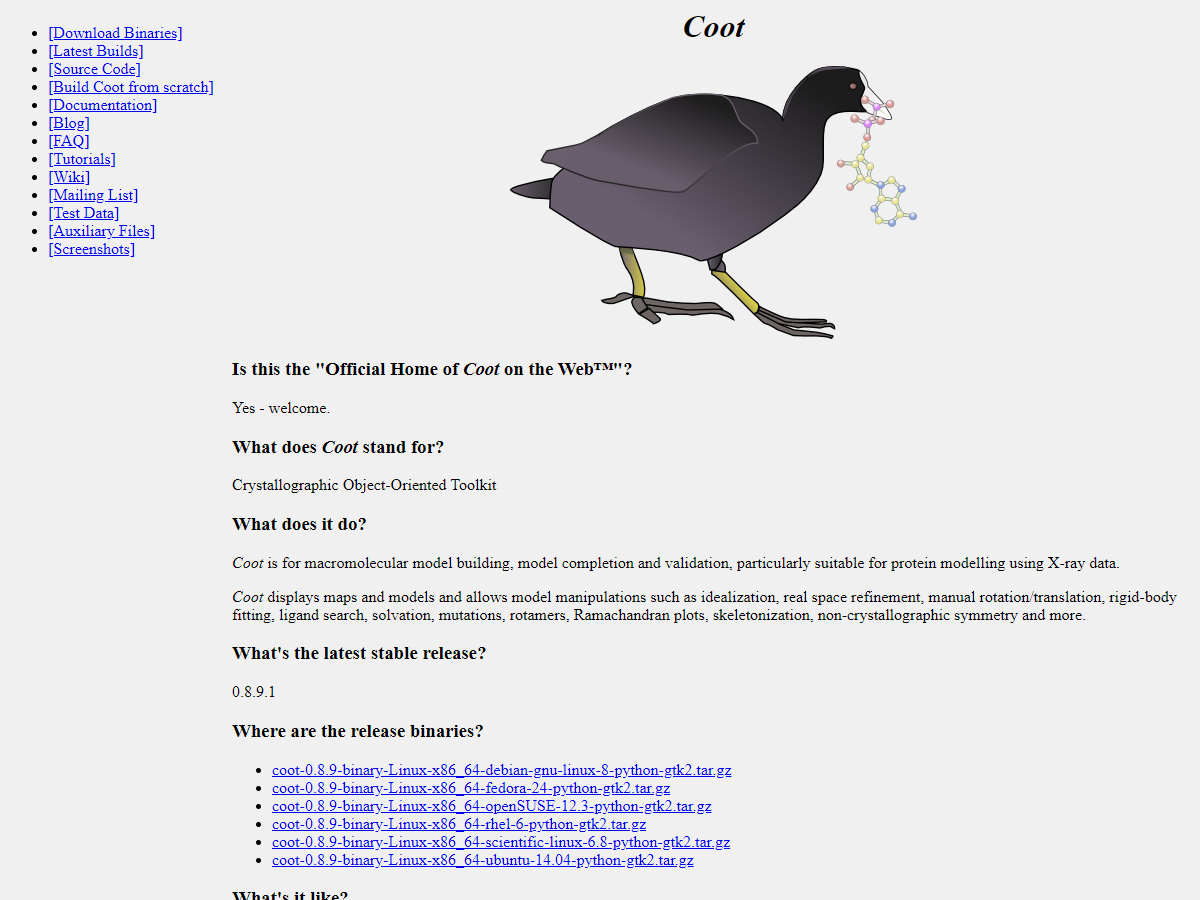 Coot screenshot