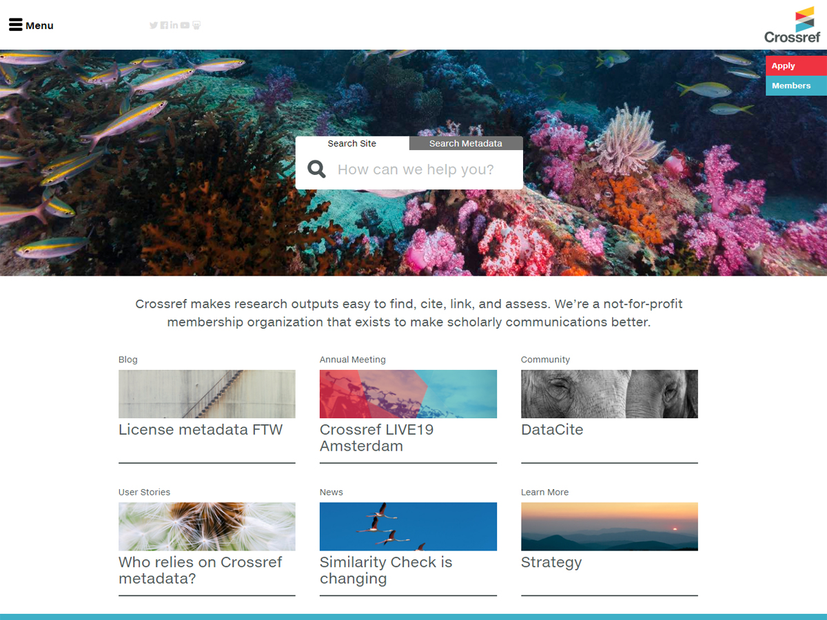 Crossref Simple Text Query screenshot