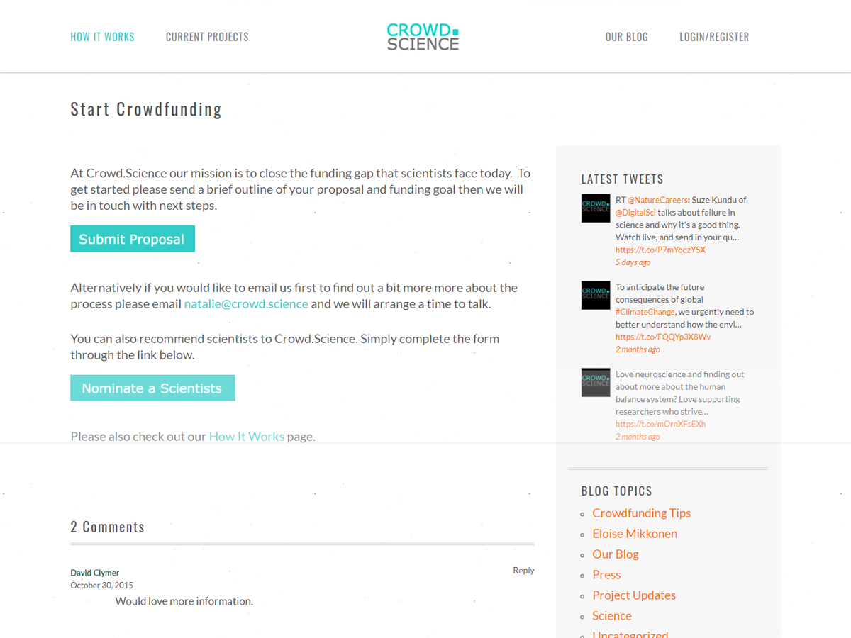 Crowd.Science screenshot