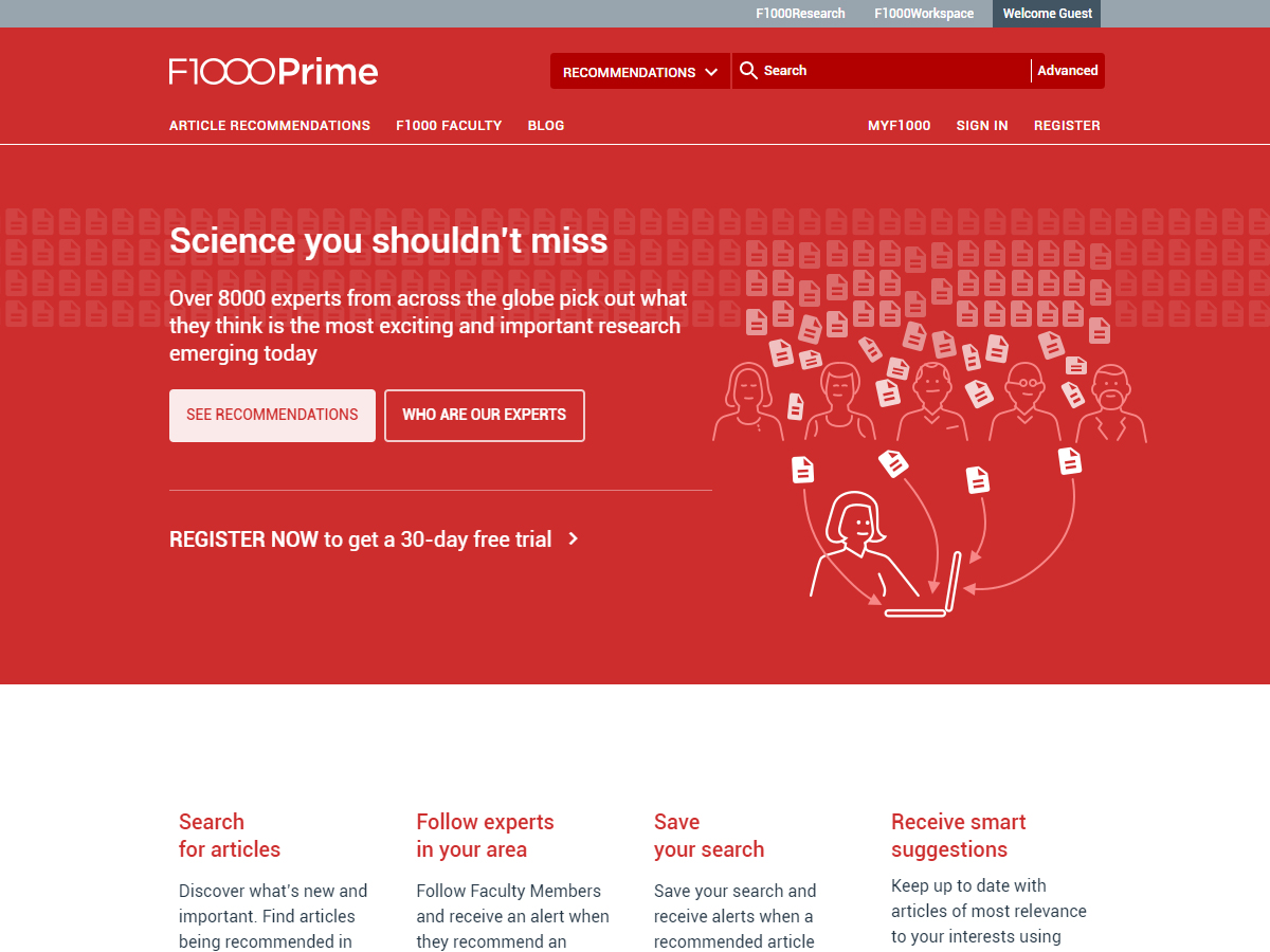 F1000 Prime screenshot