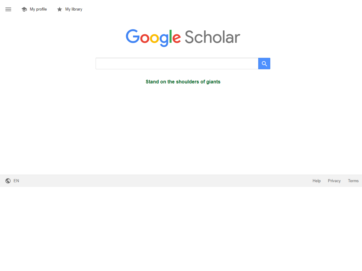 Google Scholar Library screenshot