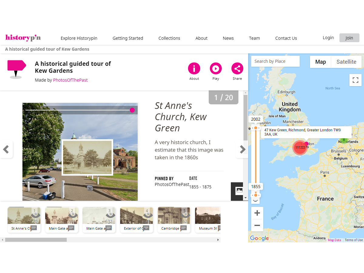 HistoryPin screenshot