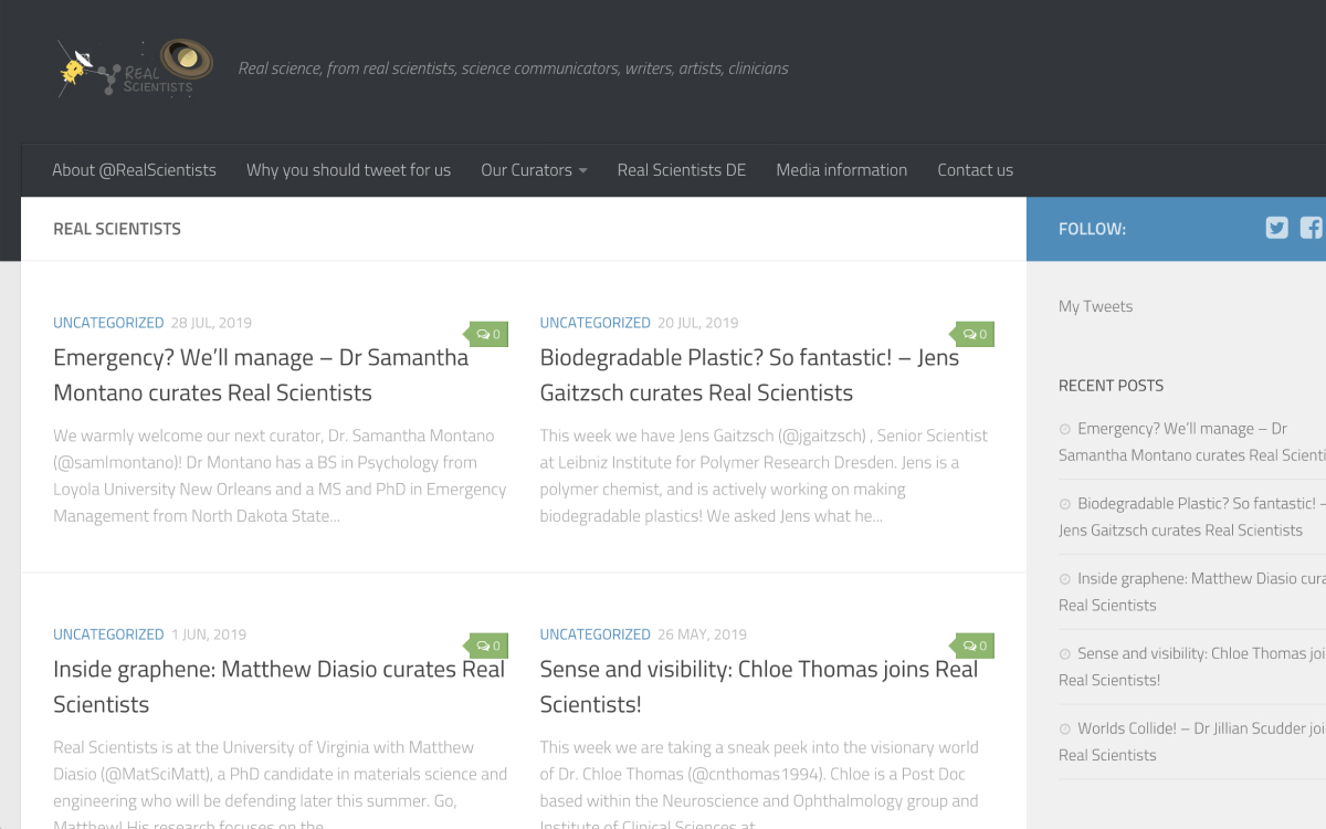 RealScientists screenshot