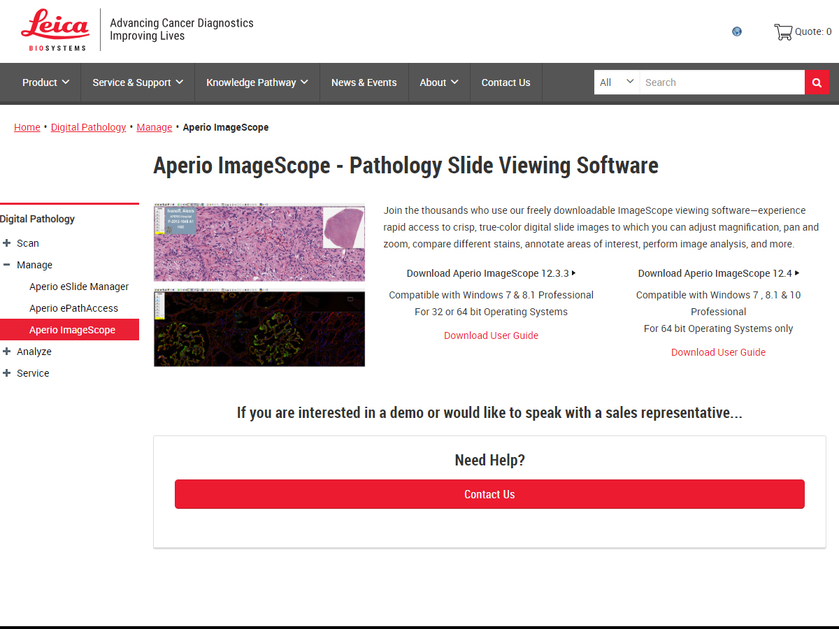 Aperio ImageScope screenshot