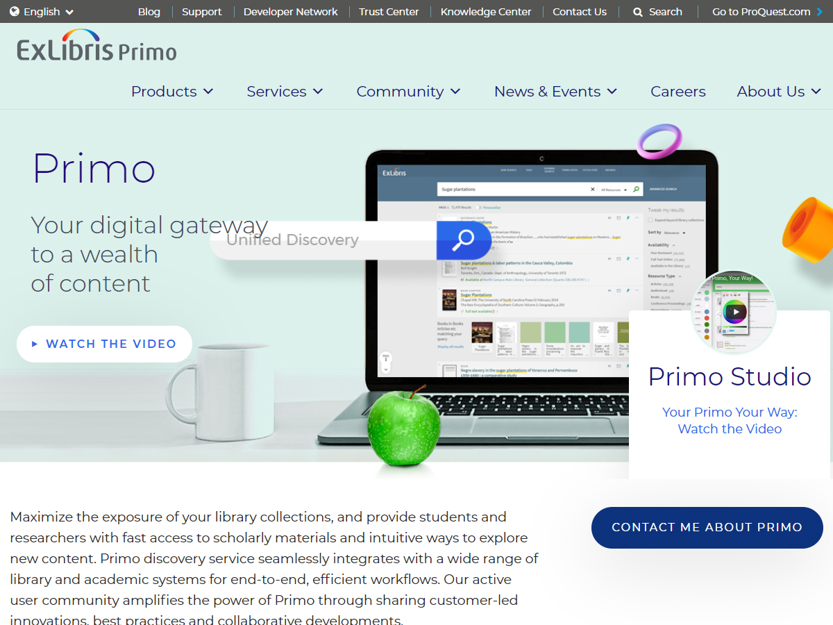 Ex Libris Primo screenshot