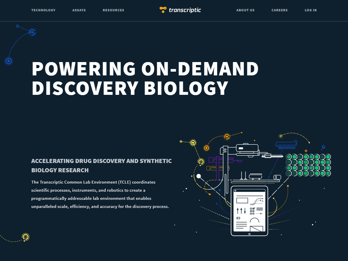 Transcriptic screenshot